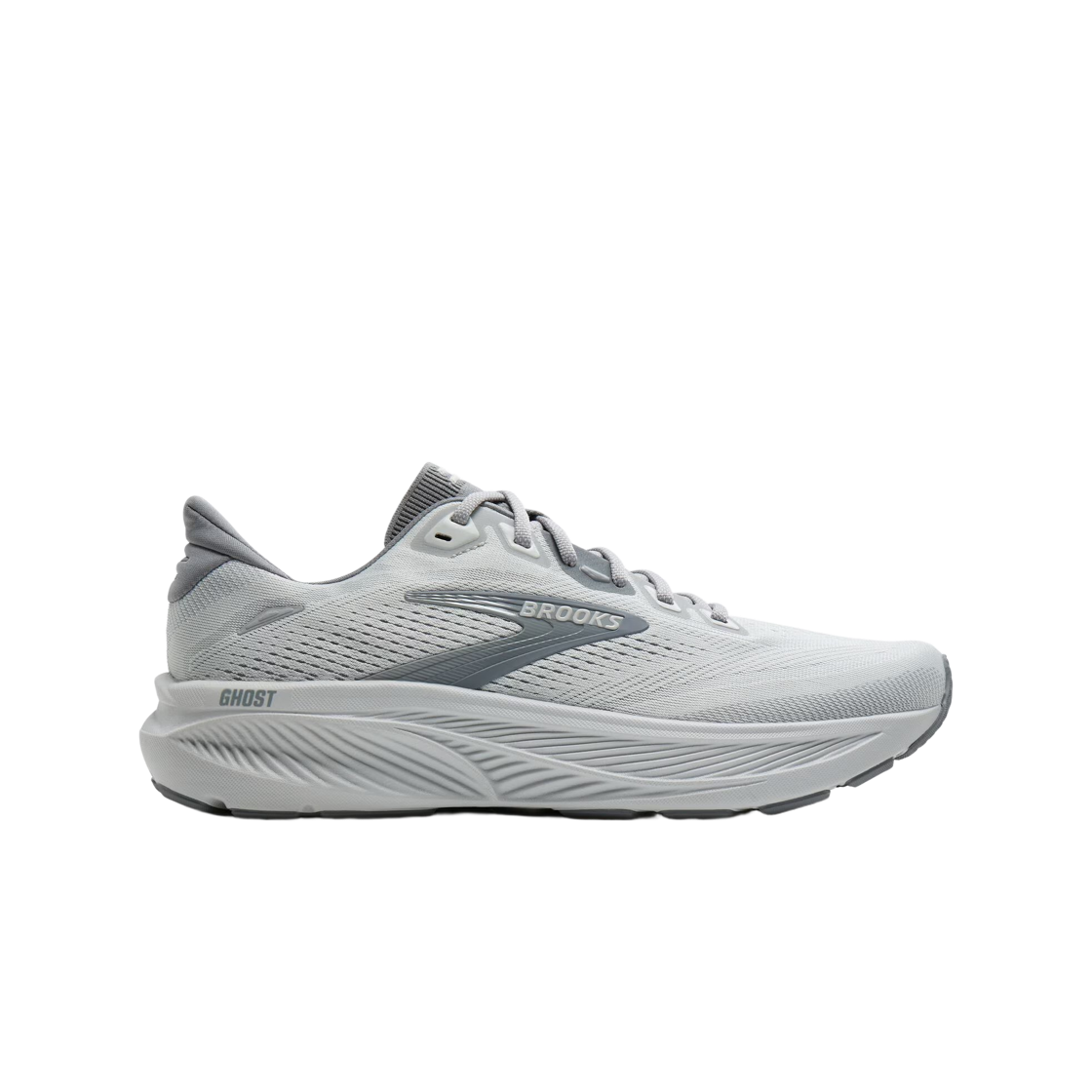 1104931D036 Brooks Running Ghost 18 Primer Grey Oyster Mushroom - D Medium