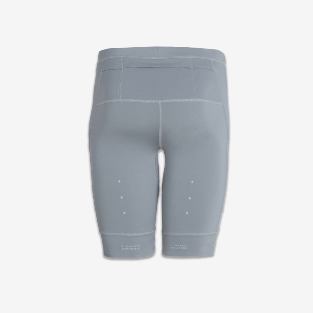 아틀라스 콜렉티프 일루미 트랙스 V2 남성 러닝 하프 타이즈 그레이(Atlas COLLECTIF Illumi Trax V2 MENS Running Half Tights GE) - 2