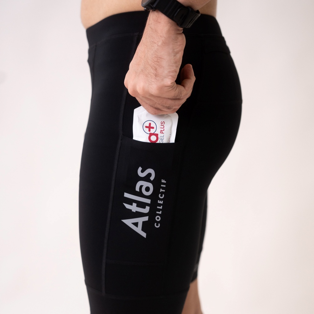 아틀라스 콜렉티프 일루미 트랙스 V2 남성 러닝 하프 타이즈 블랙(Atlas COLLECTIF Illumi Trax V2 MENS Running Half Tights BK) - 6