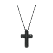 Damiani Metropolitan Diamond Necklace Black Silver