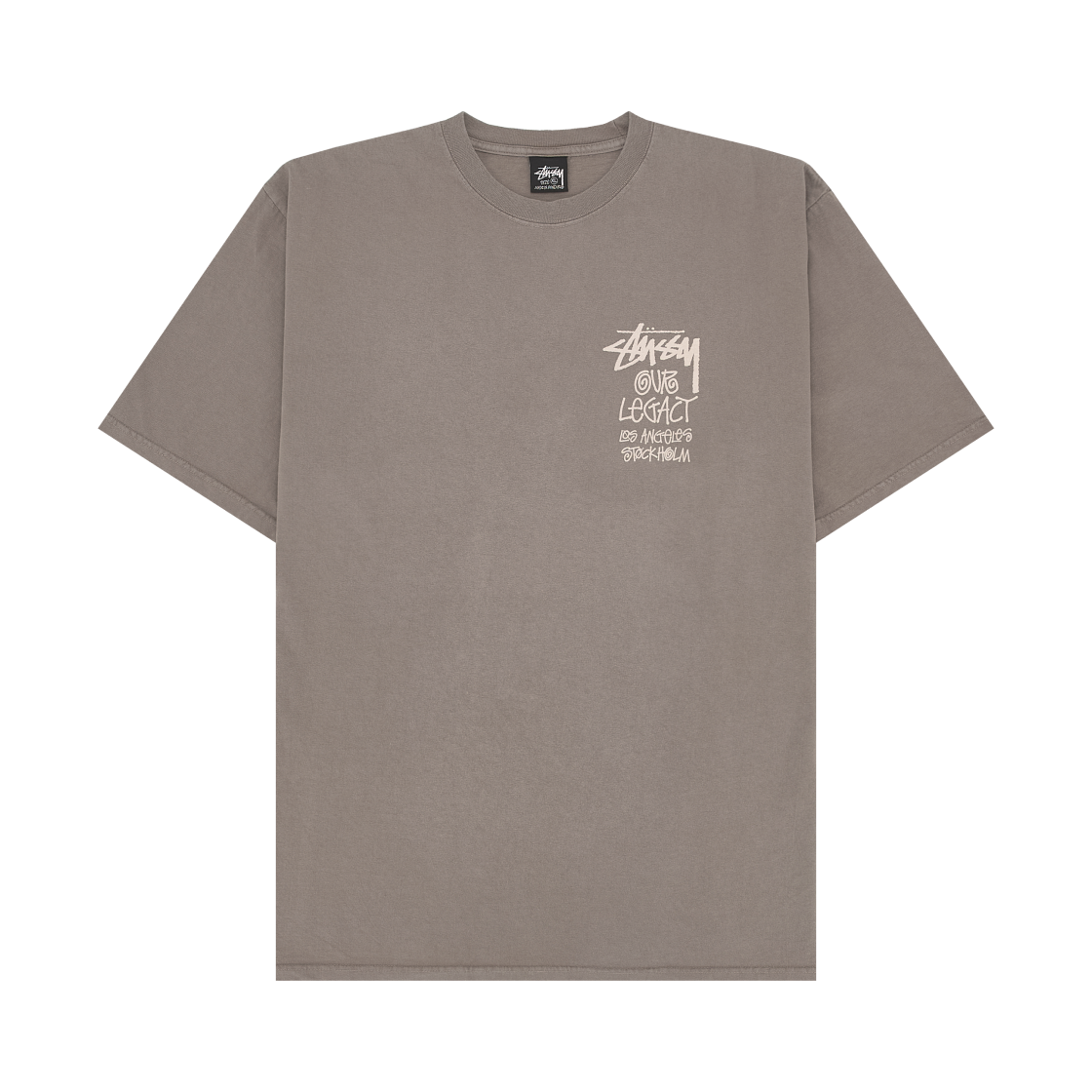 스투시 x 아워레가시 워크샵 8볼 피그먼트 다이드 음양 티셔츠 토프(Stussy x Our Legacy Work Shop 8 Ball Pigment Dyed Yin Yang T-Shirt Taupe) - 2