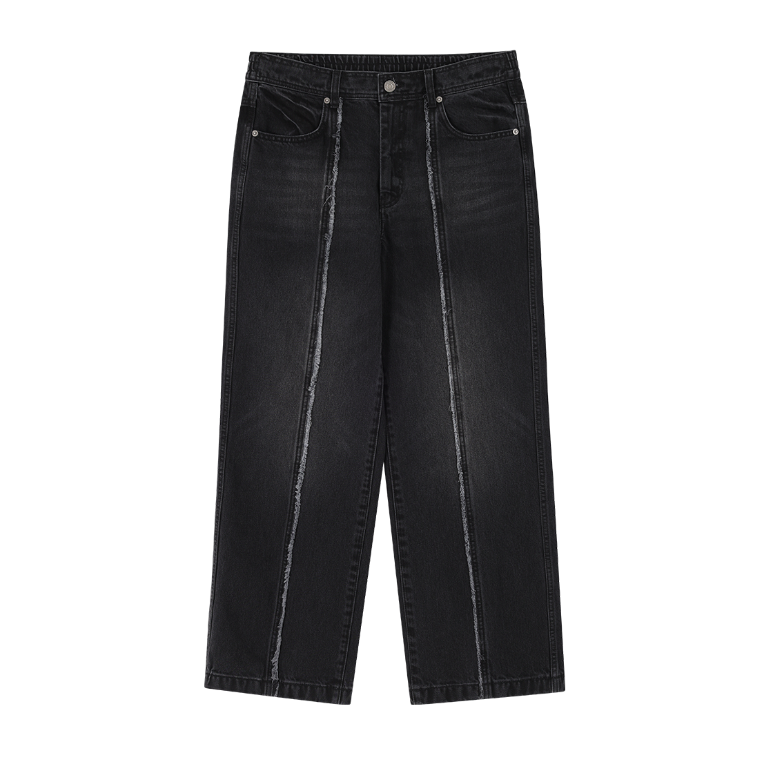 송지오 옴므 컷 아웃 스트레이트 데님 블랙(SONGZIO HOMME Cut Out Straight Denim Black)