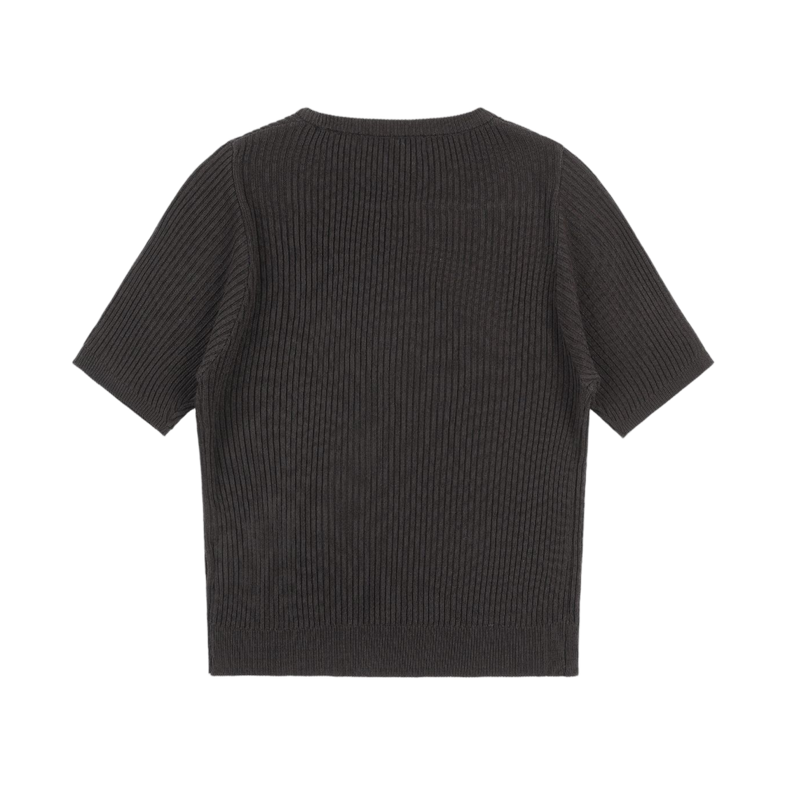 (W) 팬시 클럽 이노센트 니트 티셔츠 블랙((W) Fancy Club Innocent Knit T-Shirt Black) - 2
