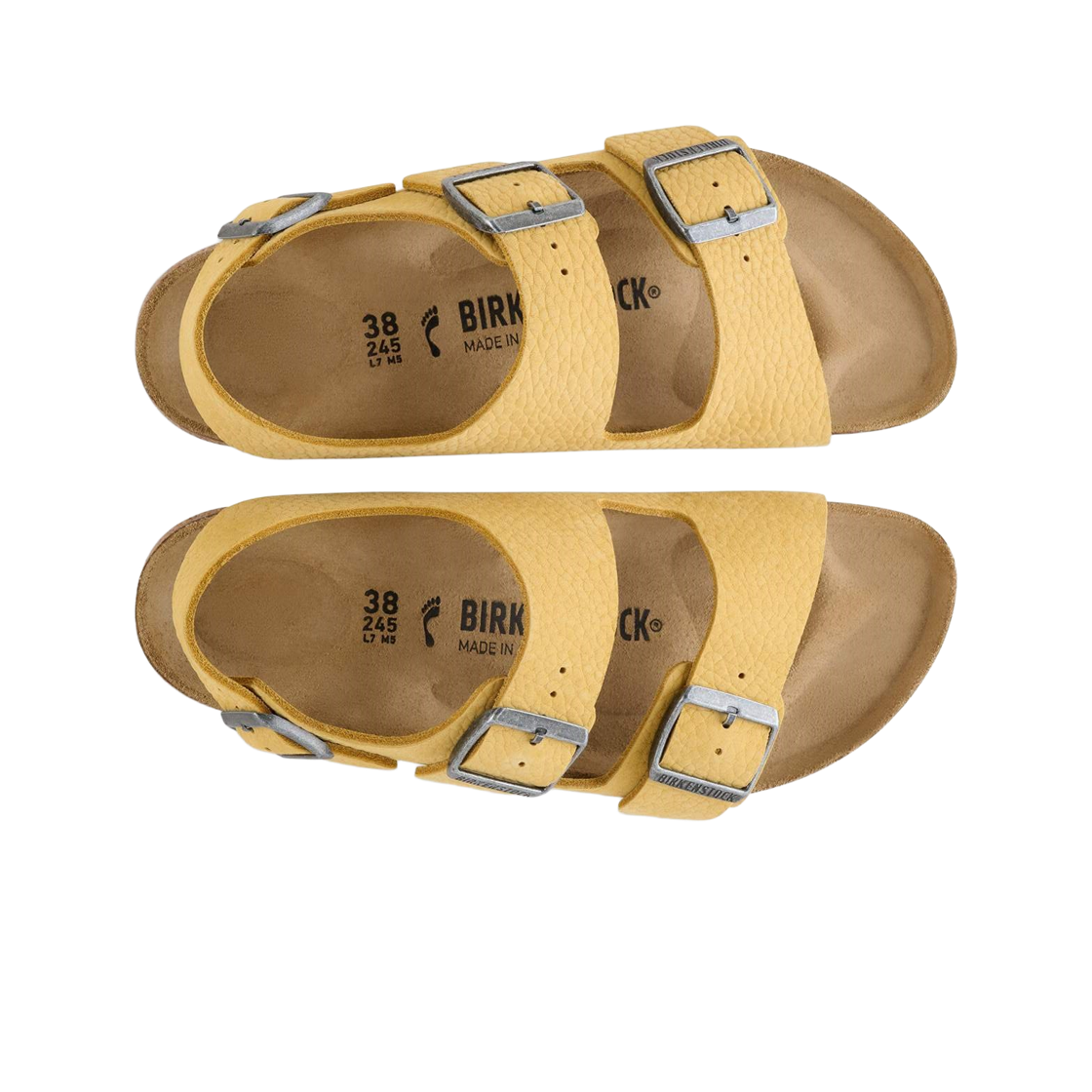 버켄스탁 밀라노 누벅 레더 아카이브 옐로우 - 레귤러(Birkenstock Milano Nubuk Leather Archive Yellow - Regular) - 2