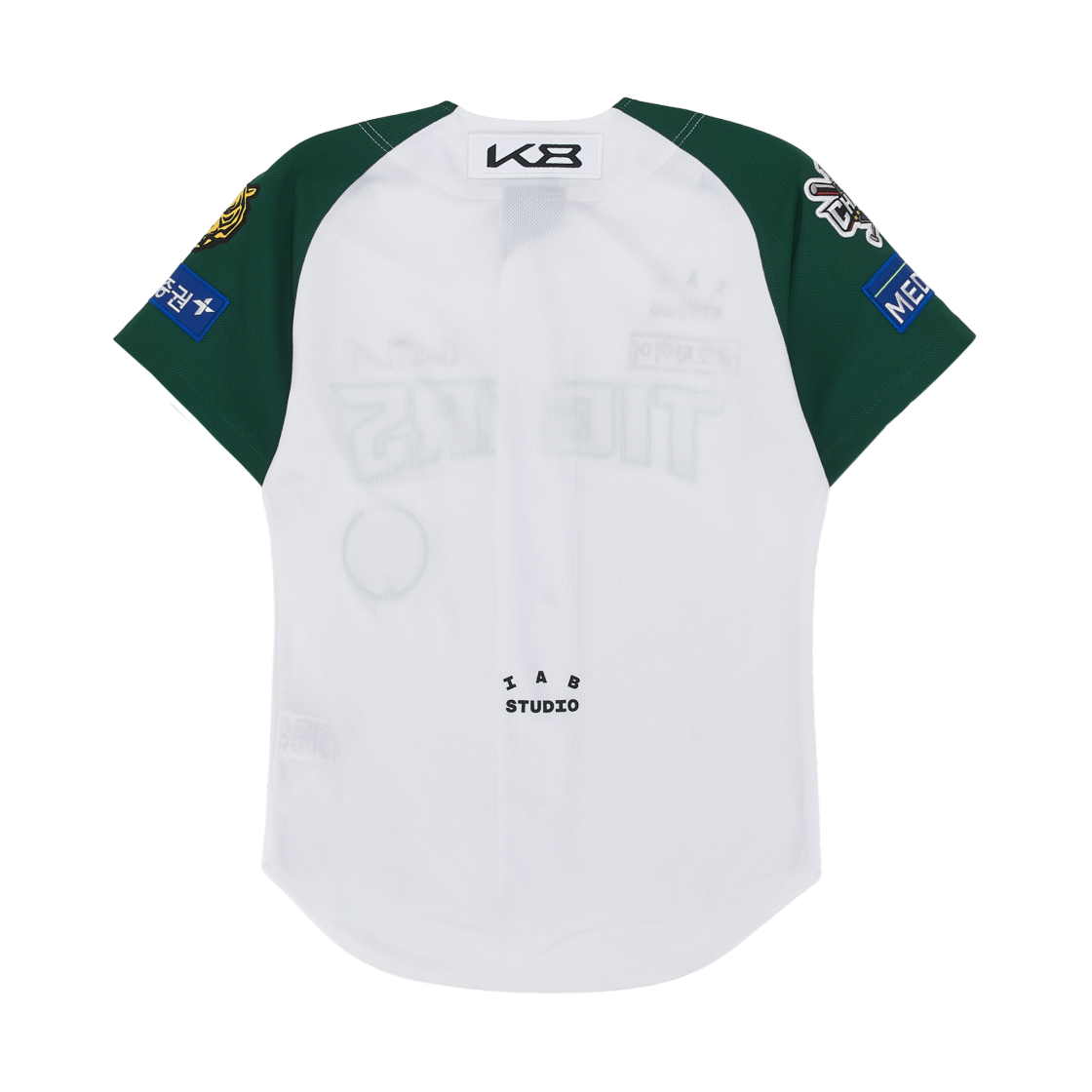 기아 타이거즈 x 아이앱 스튜디오 25 어센틱 무등산 유니폼 화이트 그린 (논 마킹 버전)(Kia Tigers x IAB Studio 25 Authentic Mudeungsan Uniform White Green (Non Marking Ver.)) - 2