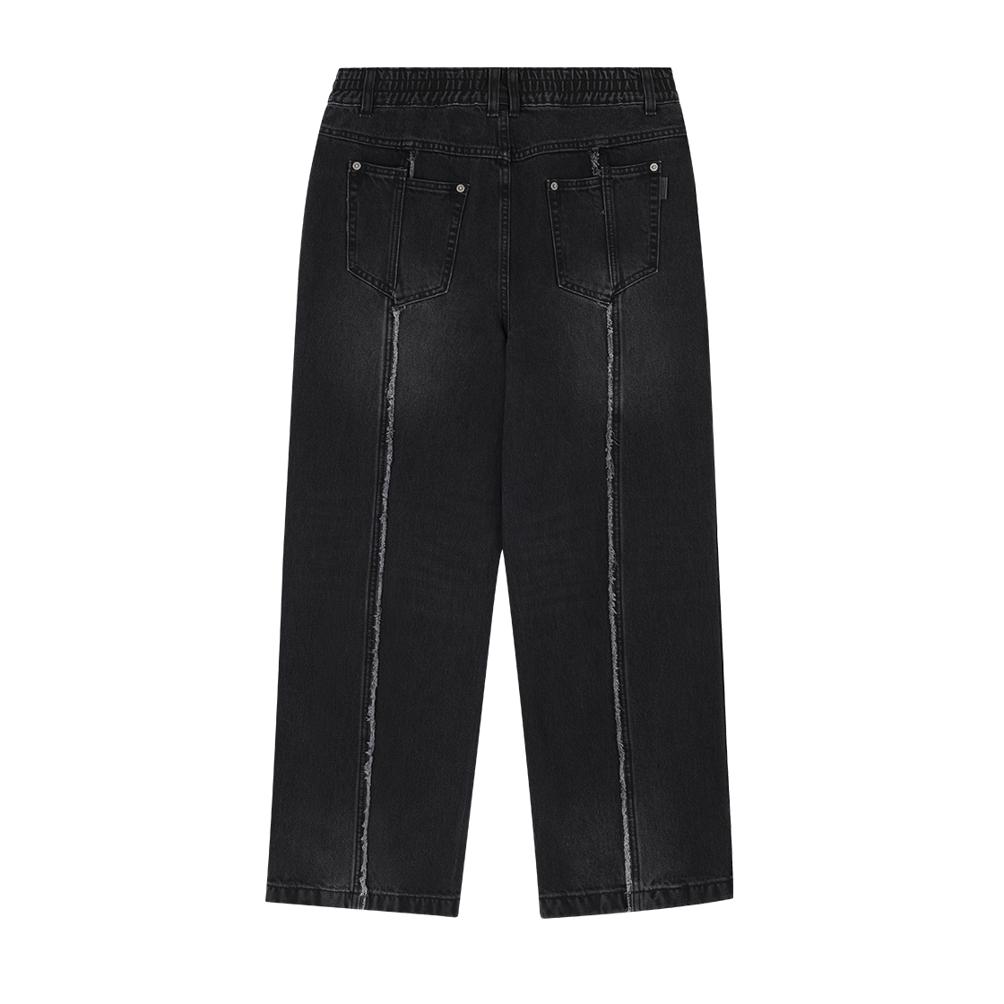 송지오 옴므 컷 아웃 스트레이트 데님 블랙(SONGZIO HOMME Cut Out Straight Denim Black) - 2