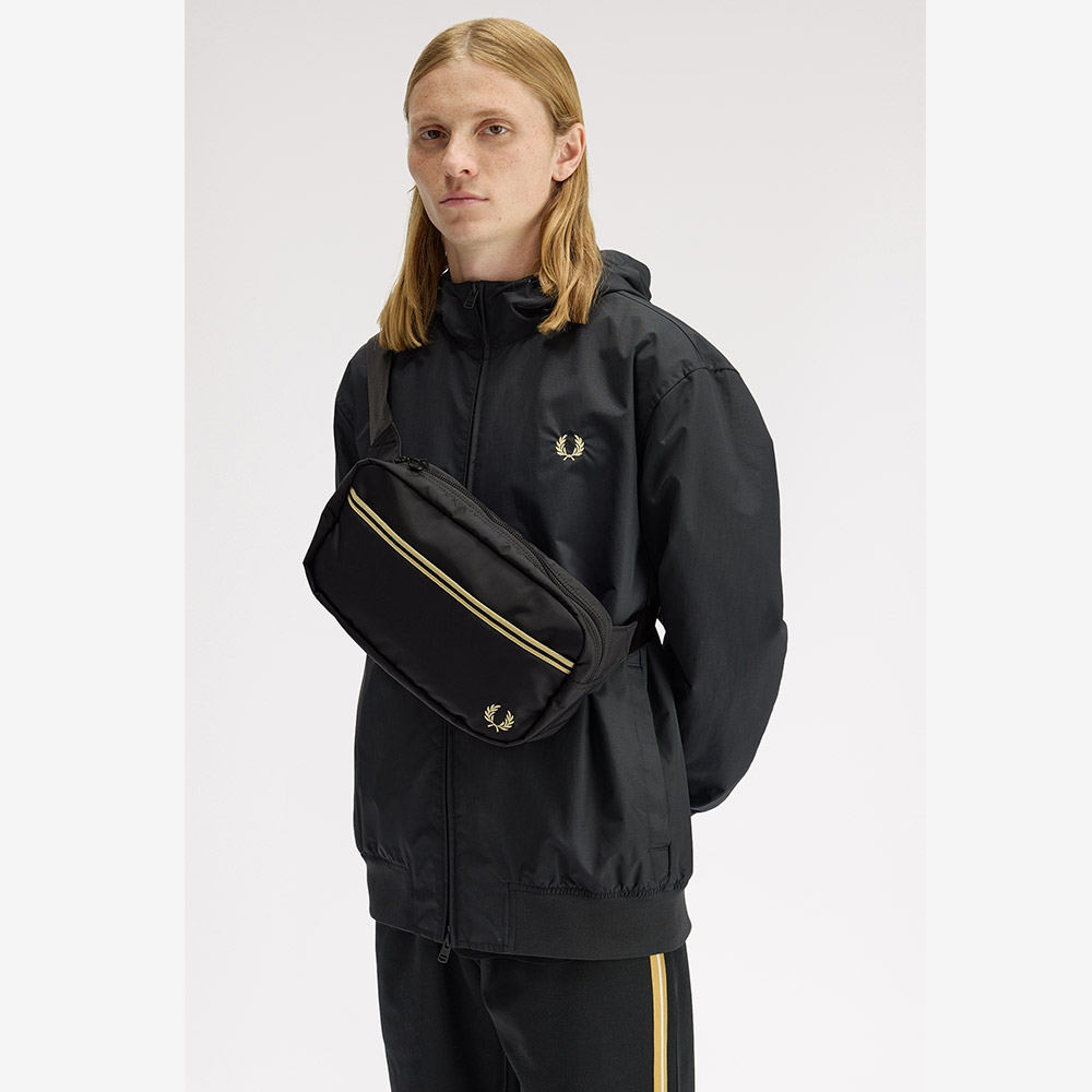 프레드페리 팁드 테잎 크로스바디 백 블랙(Fred Perry Tipped Tape Crossbody Bag Black) - 5