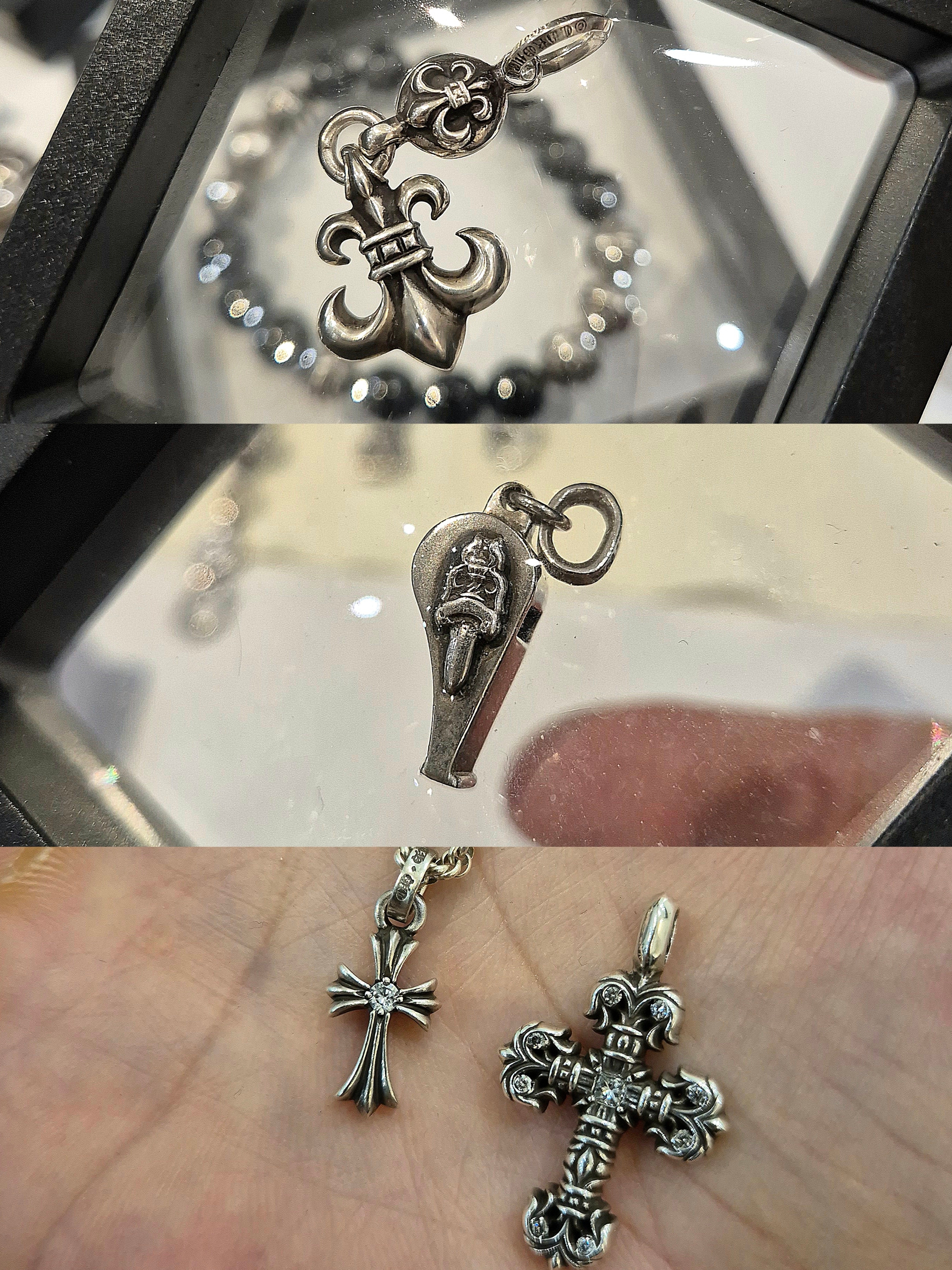 Hansroom Chrome Hearts Babyfat Crs Charm Diamond 착용 스타일 - 1