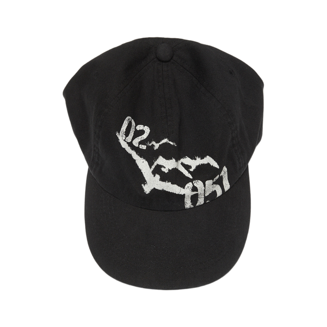 해칭룸 시걸 스텐실 캡 워시드 블랙(Hatchingroom Seagull Stencil Cap Washed Black)