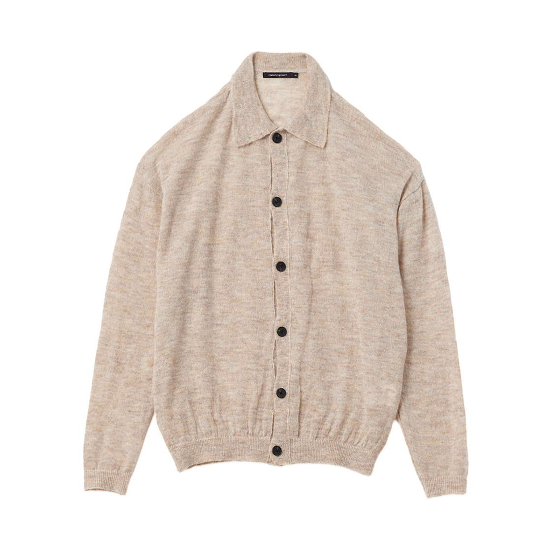 해칭룸 모헤어 칼라 가디건 베이지(Hatchingroom Mohair Collar Cardigan Beige)