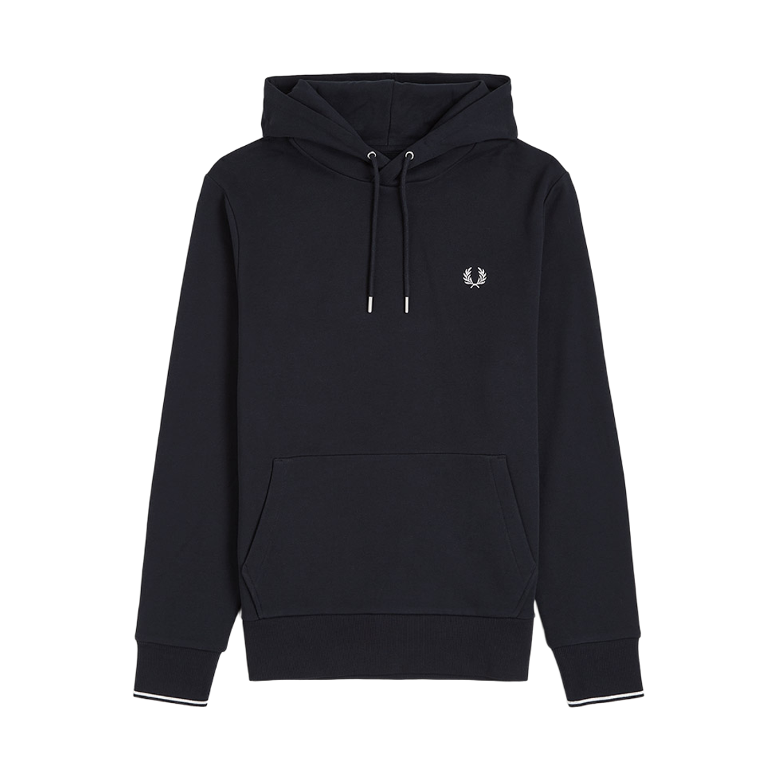 프레드페리 팁 후드 스웻셔츠 네이비(Fred Perry Tipped Hooded Sweatshirt Navy) - 1