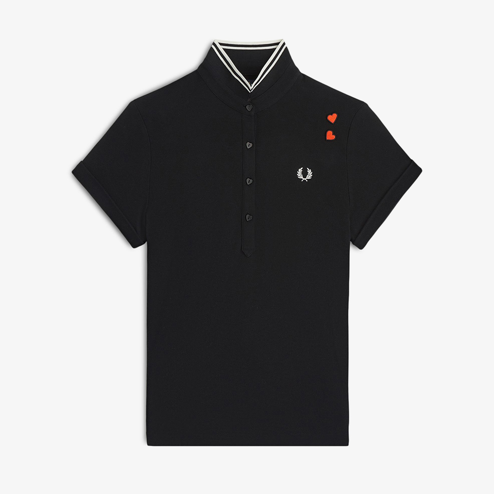 프레드페리 x 에이미와인하우스 팁드 폴로 셔츠 블랙(Fred Perry x Amy Tipped Polo Shirt Black) - 5