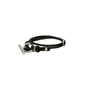 Polyteru Toggle Leather Bracelet Black