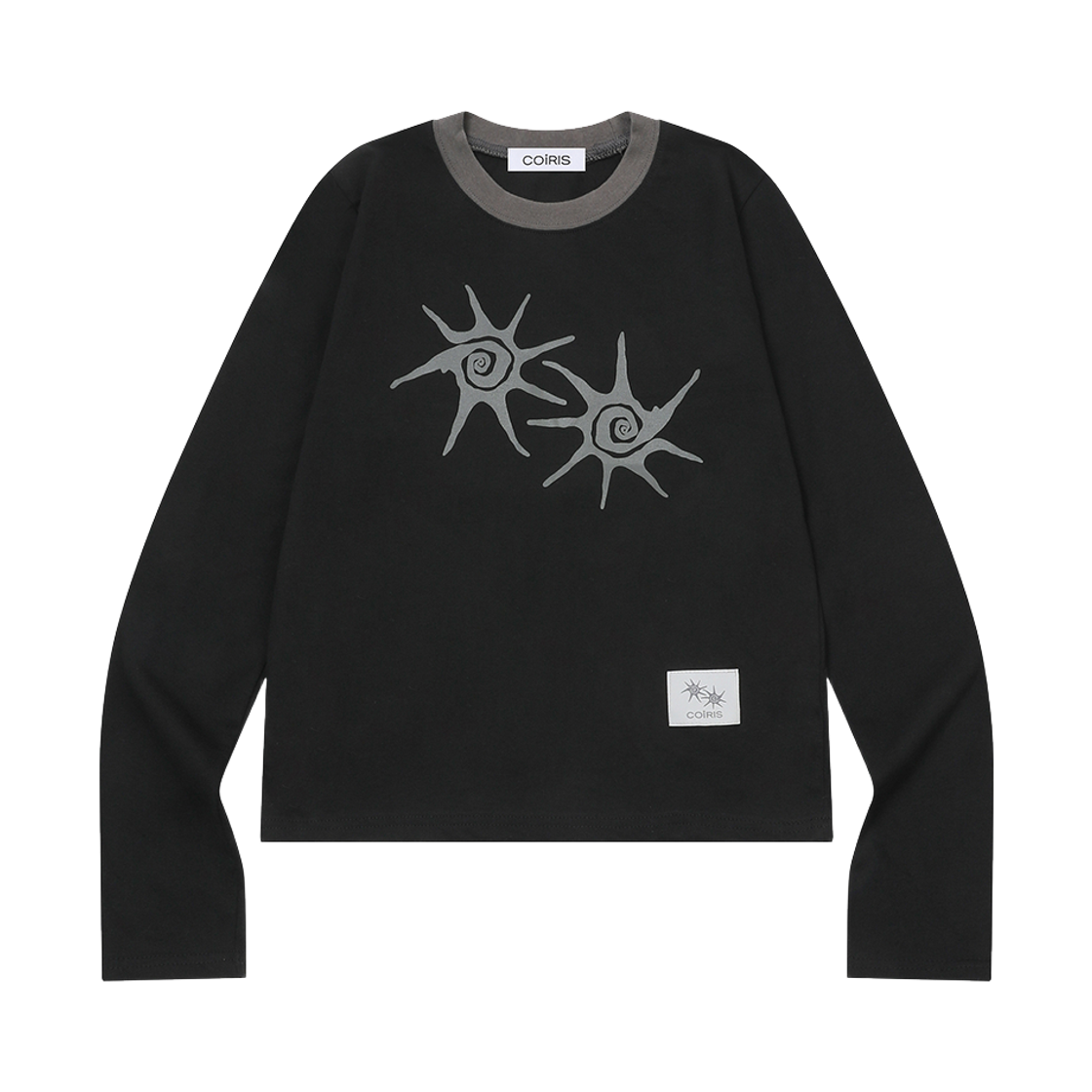 C-P00000BC Coiris Soluna R-Neck Long Sleeve T Unisex Black