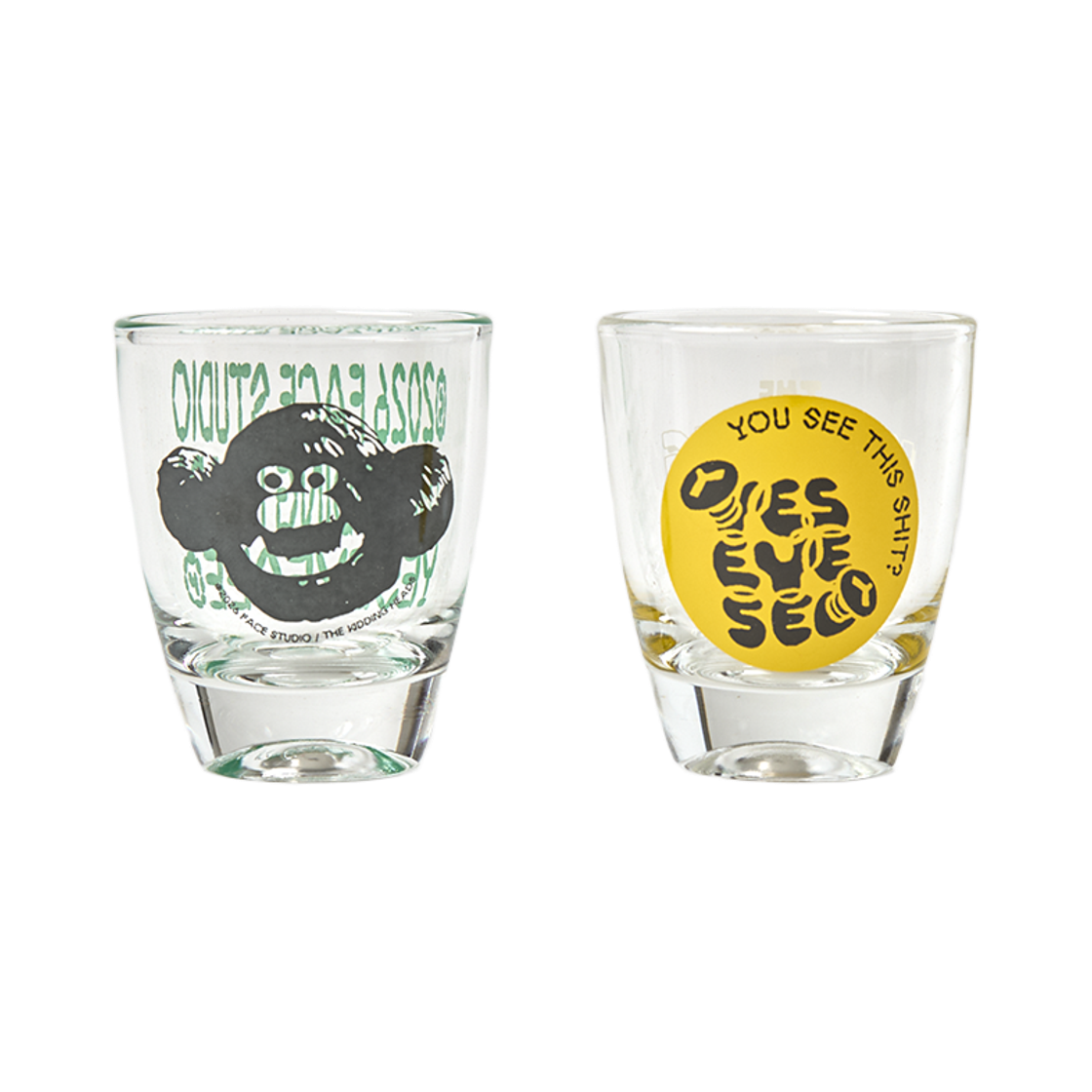 예스아이씨 페이스 오카 샷 글라스 세트 멀티(YESEYESEE FACE OKA Shot Glass Set Multi)