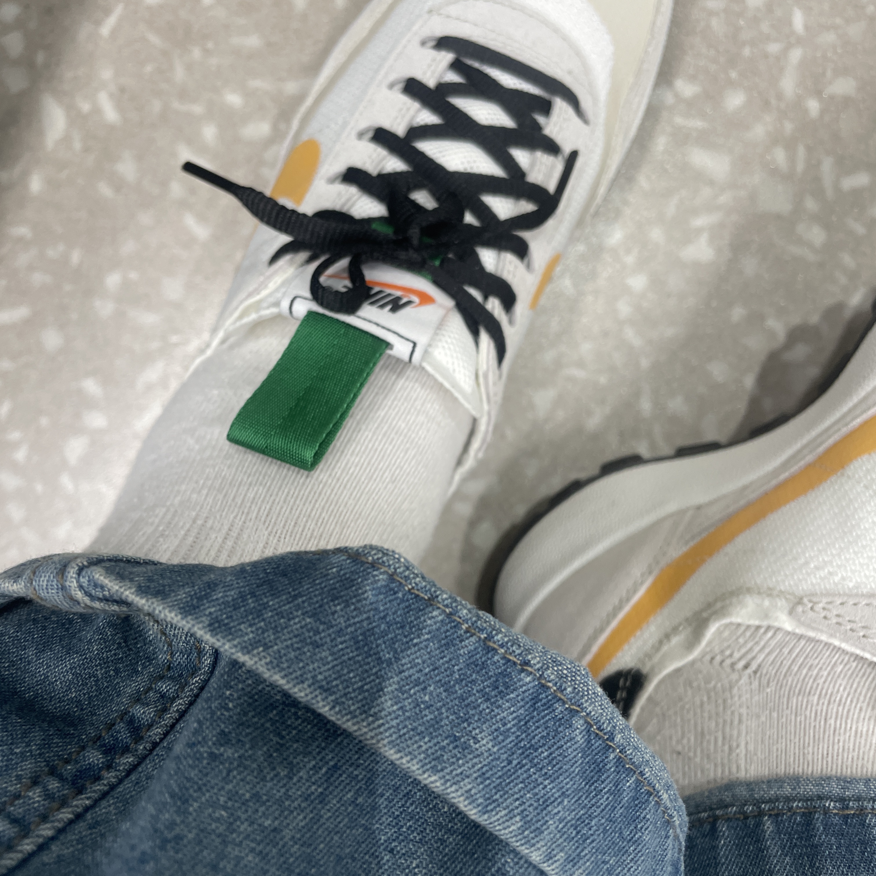 Nike x Tom Sachs General Purpose Shoe Pine Green University Gold 착용 스타일 - 3