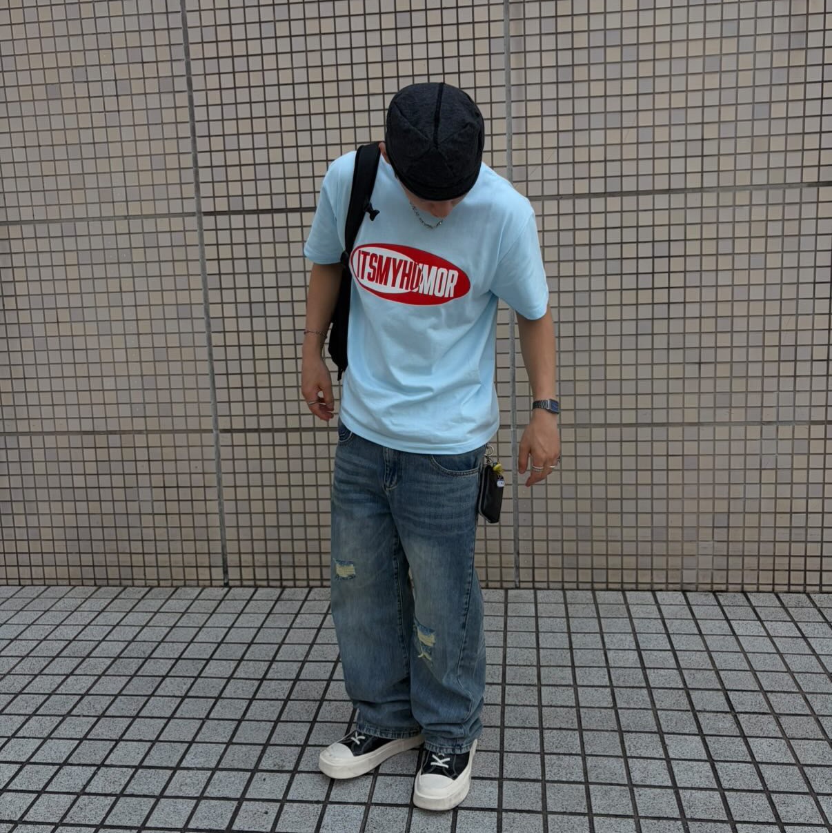 ITSMYHUMOR 2 In 1 Tee Light Blue, Arc'teryx Mantis 16 Backpack Black 착용 스타일 - 3