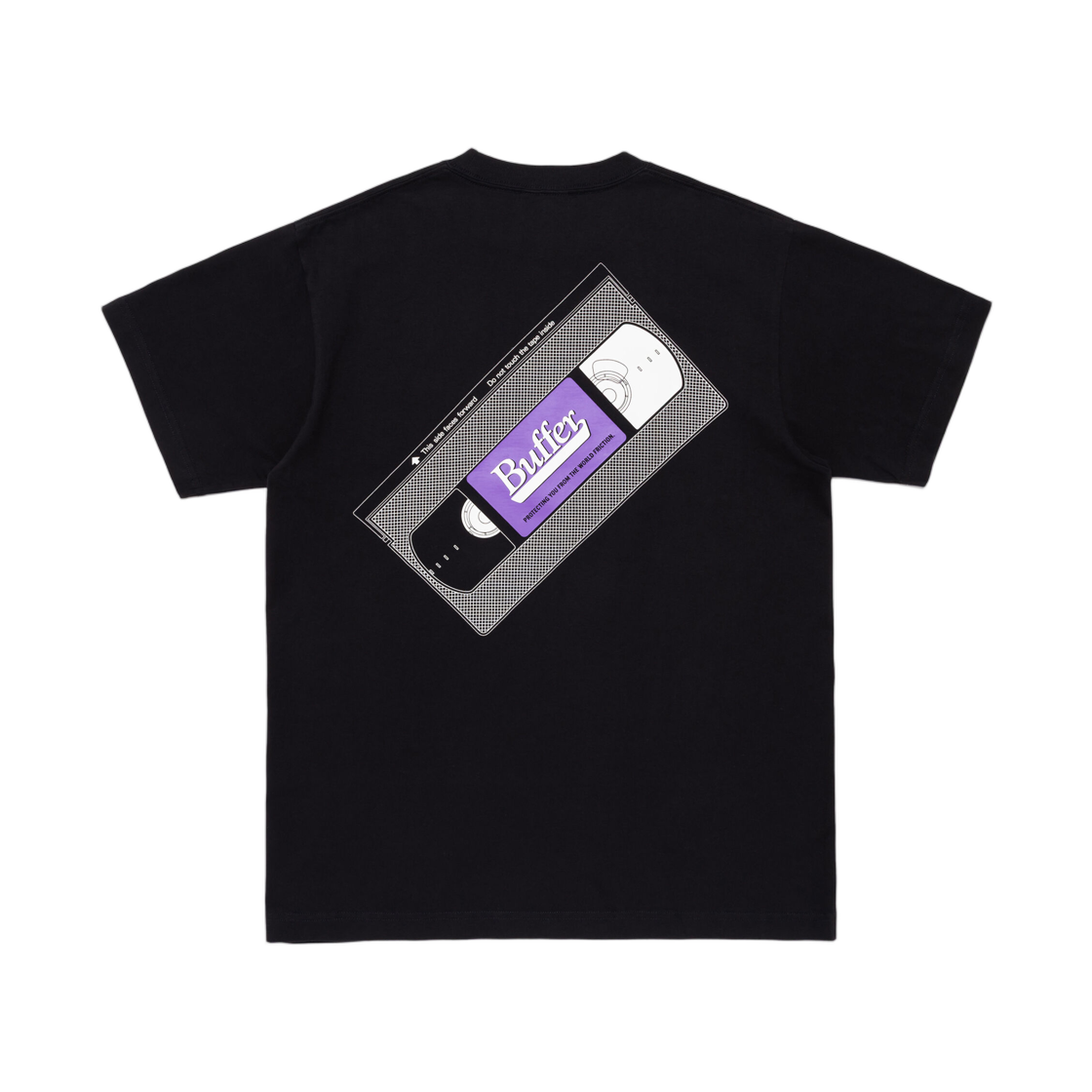 버퍼 VCR 티셔츠 블랙(Buffer VCR T-Shirt Black)