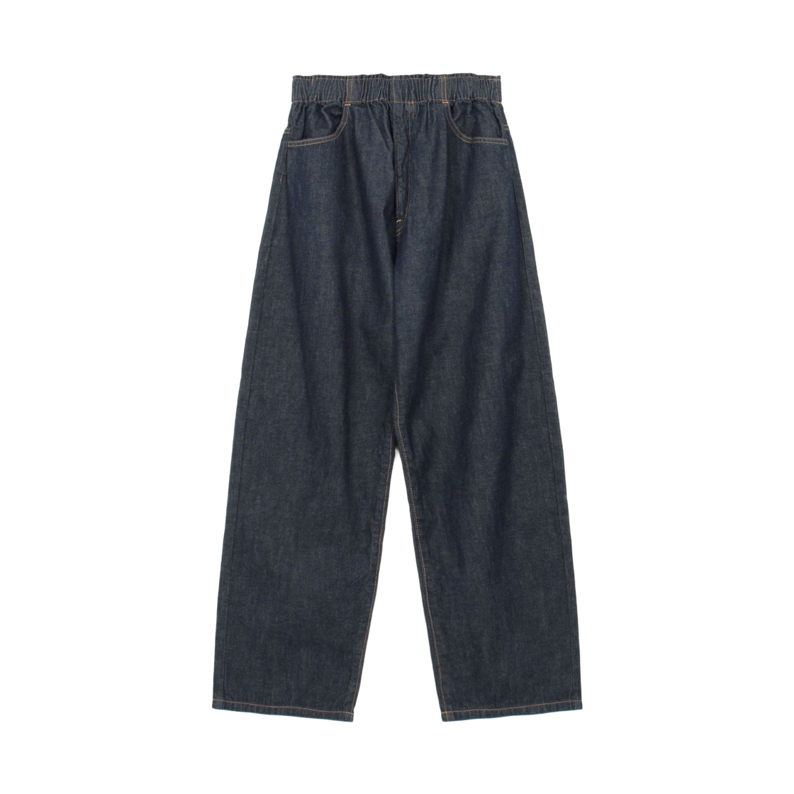 (W) 단톤 컬러 데님 이지 팬츠 인디고((W) Danton Color Denim Easy Pants Indigo)