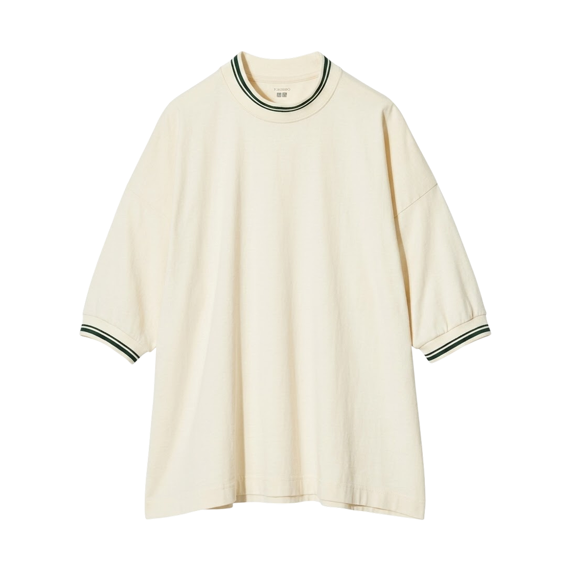 487898-30 Uniqlo x F.Risso Supima Cotton Oversized T-Shirt Natural