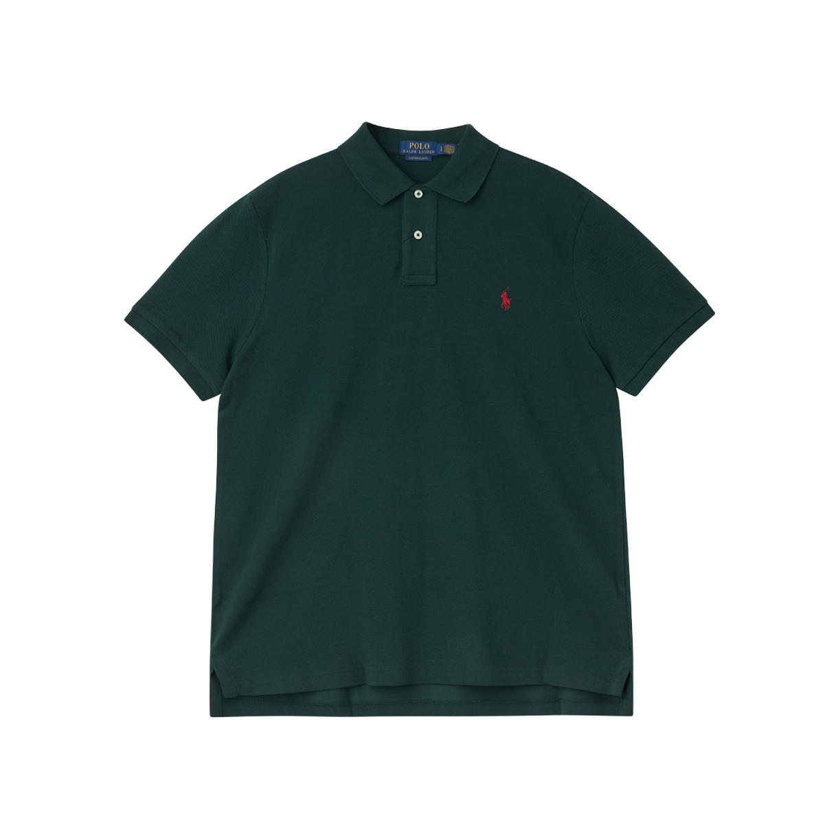 KM6CTSSRL48GN [15% 적립] Polo Ralph Lauren Custom Slim Fit Mesh Polo Shirt College Green - 26FW