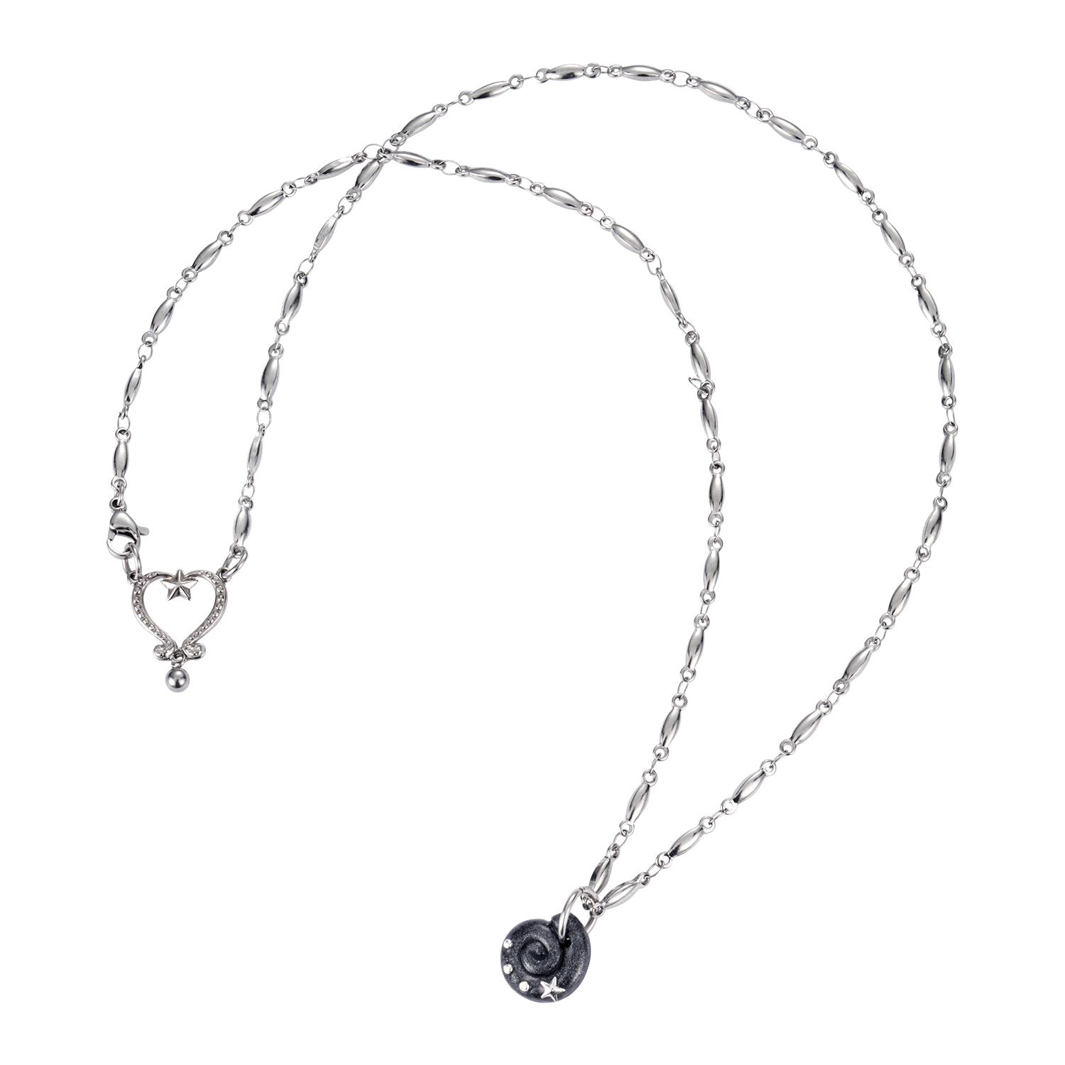 엔프프 에디 볼드 체인 네크리스 블랙(Nff Eddy Bold Chain Necklace Black)