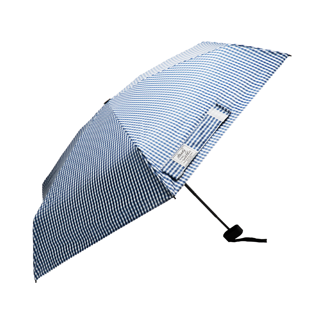 누아트스튜디오 OYW 글로우 5단 수동 우양산 체크 네이비(NUART STUDIO OYW Glow 5-Fold Manual Sun & Rain Umbrella Navy Check) - 3