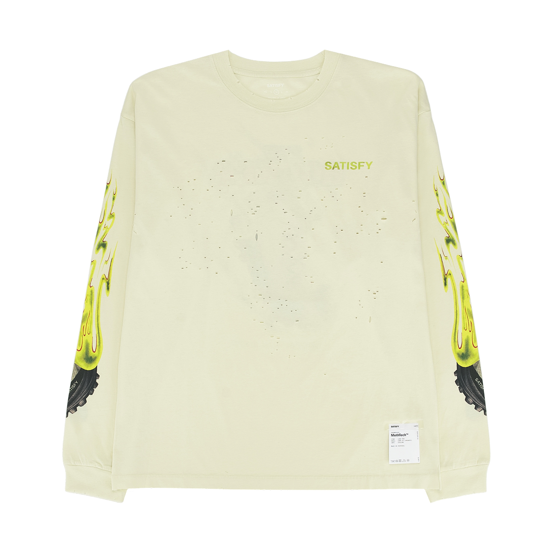 새티스파이 모스테크 롱 티셔츠 오프 화이트(Satisfy MothTech Long T-Shirt Off White) - 2