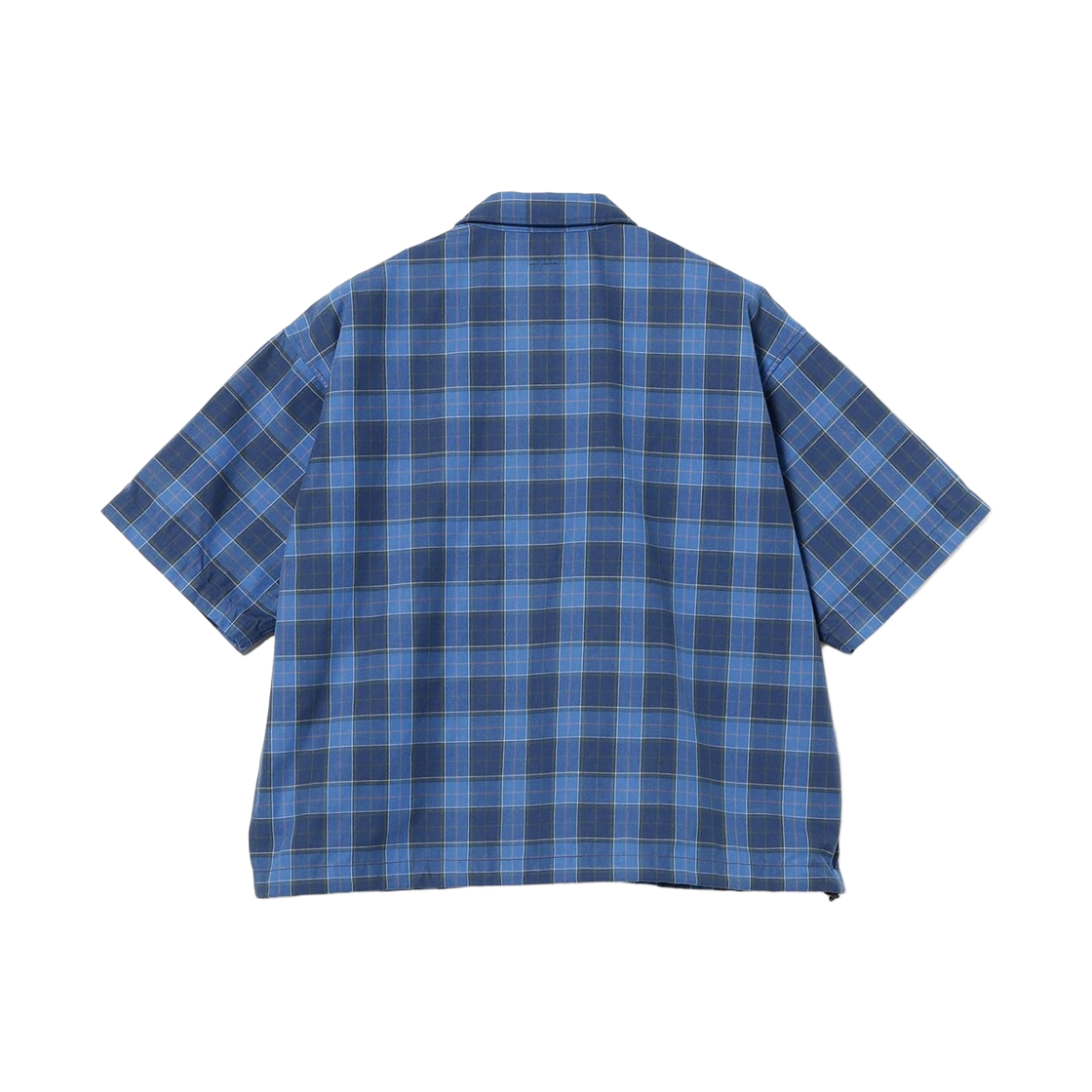 빔즈 체크 집업 셔츠 블루(Beams Check Zip-Up Shirt Blue) - 2