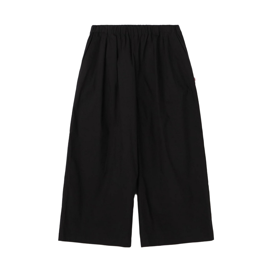 (W) 단톤 타이프라이터 크롭 와이드 팬츠 블랙((W) Danton Typewriter Cropped Wide Pants Black)