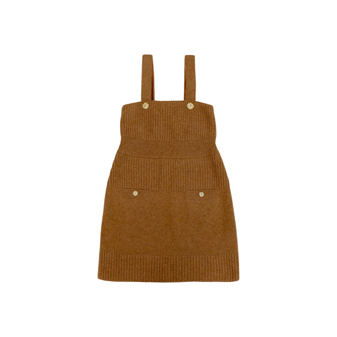 샤넬 브라운 니트 스트랩 드레스 C-C60932(Chanel Brown Knit Strap Dress C-C60932)