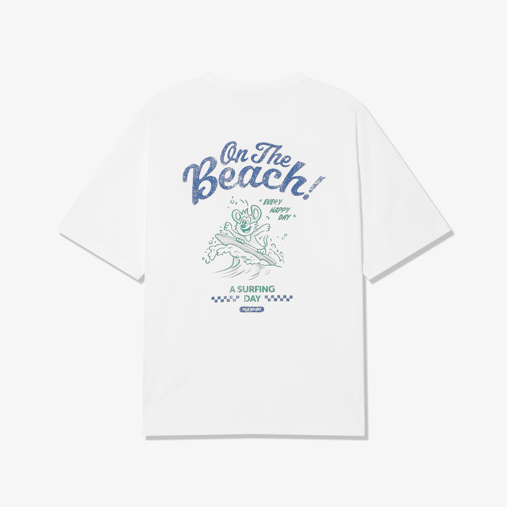 [6% 적립] 휠라 Coldwave+ 온더비치 반팔티 화이트([6% 적립] FILA Coldwave Beach T-Shirt White) - 2
