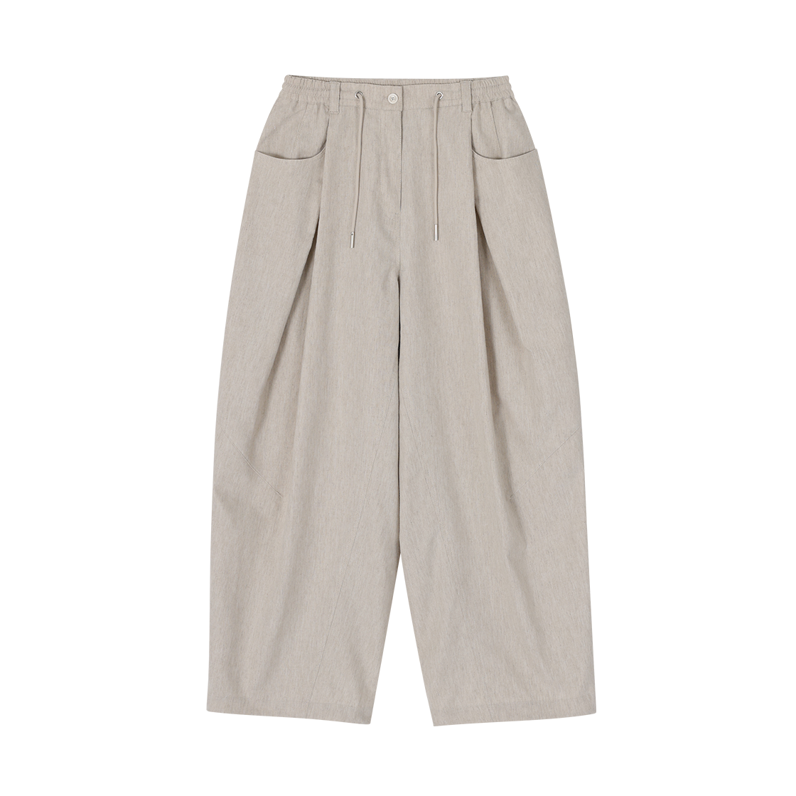 WH3PT307WH (W) SONGZIO Signature Crop Wide Pants White