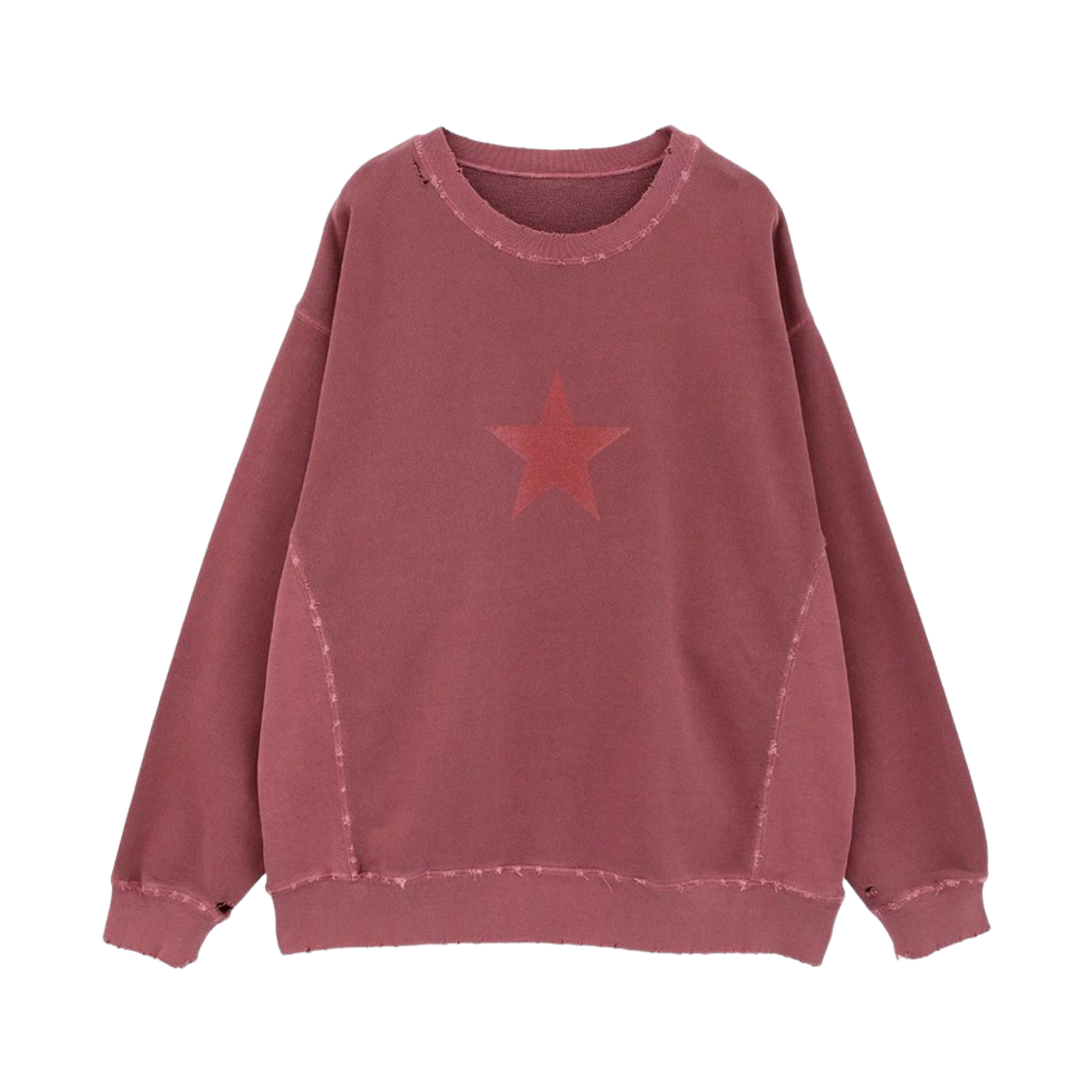 A2861UTS052 Converse Tokyo Star Damaged Sweat Bordeaux