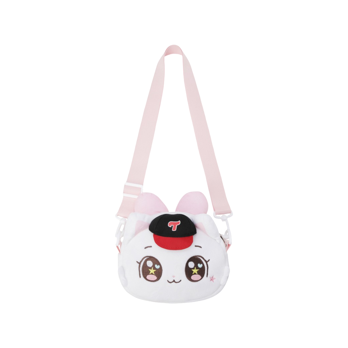 LG 트윈스 x 위시캣 미니 크로스백 화이트(LG Twins x Wishcat Mini Crossbody Bag White)