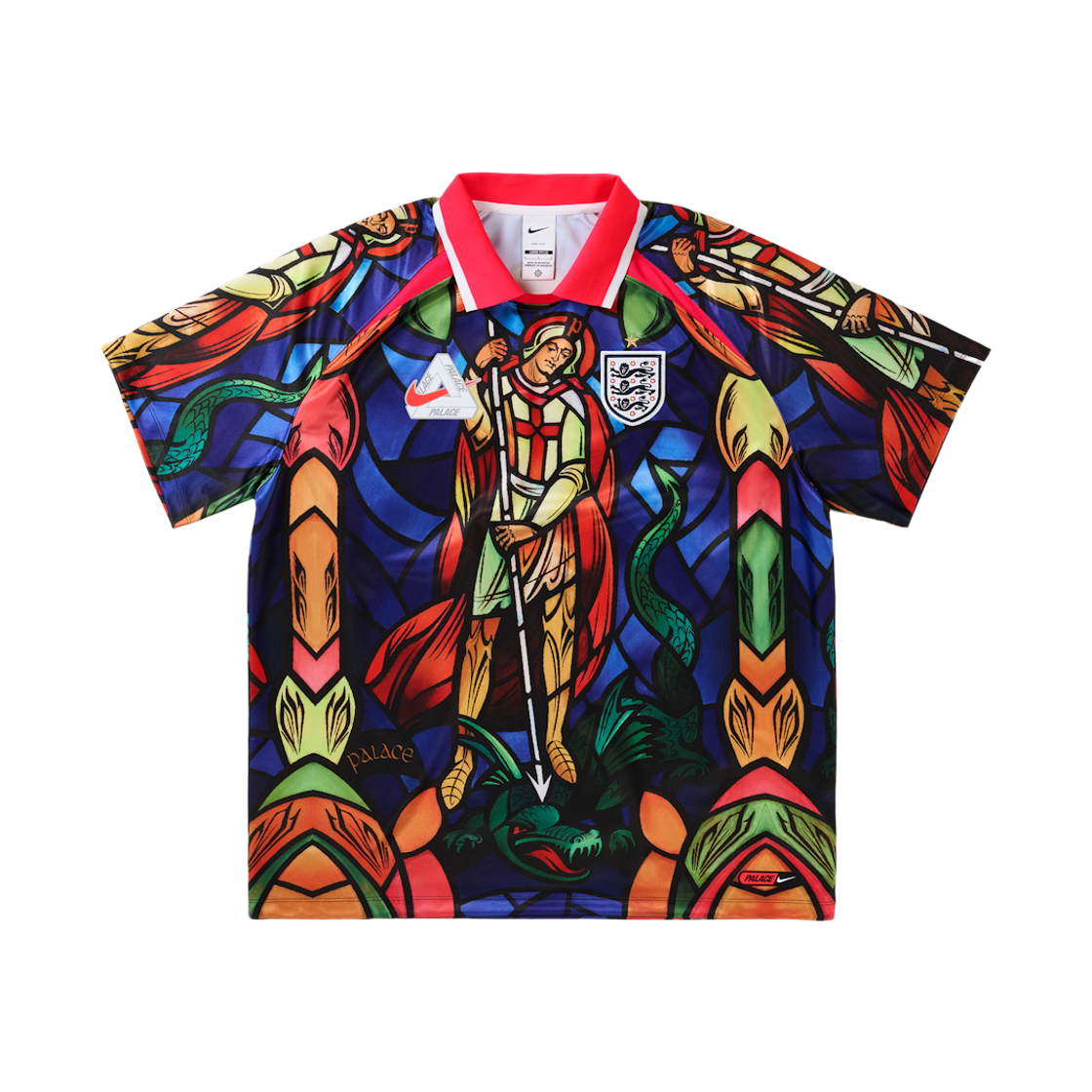 팔라스 x 나이키 잉글랜드 드라이핏 풋볼 저지 브라이트 크림슨(Palace x Nike England Dri-Fit Football Jersey Bright Crimson)