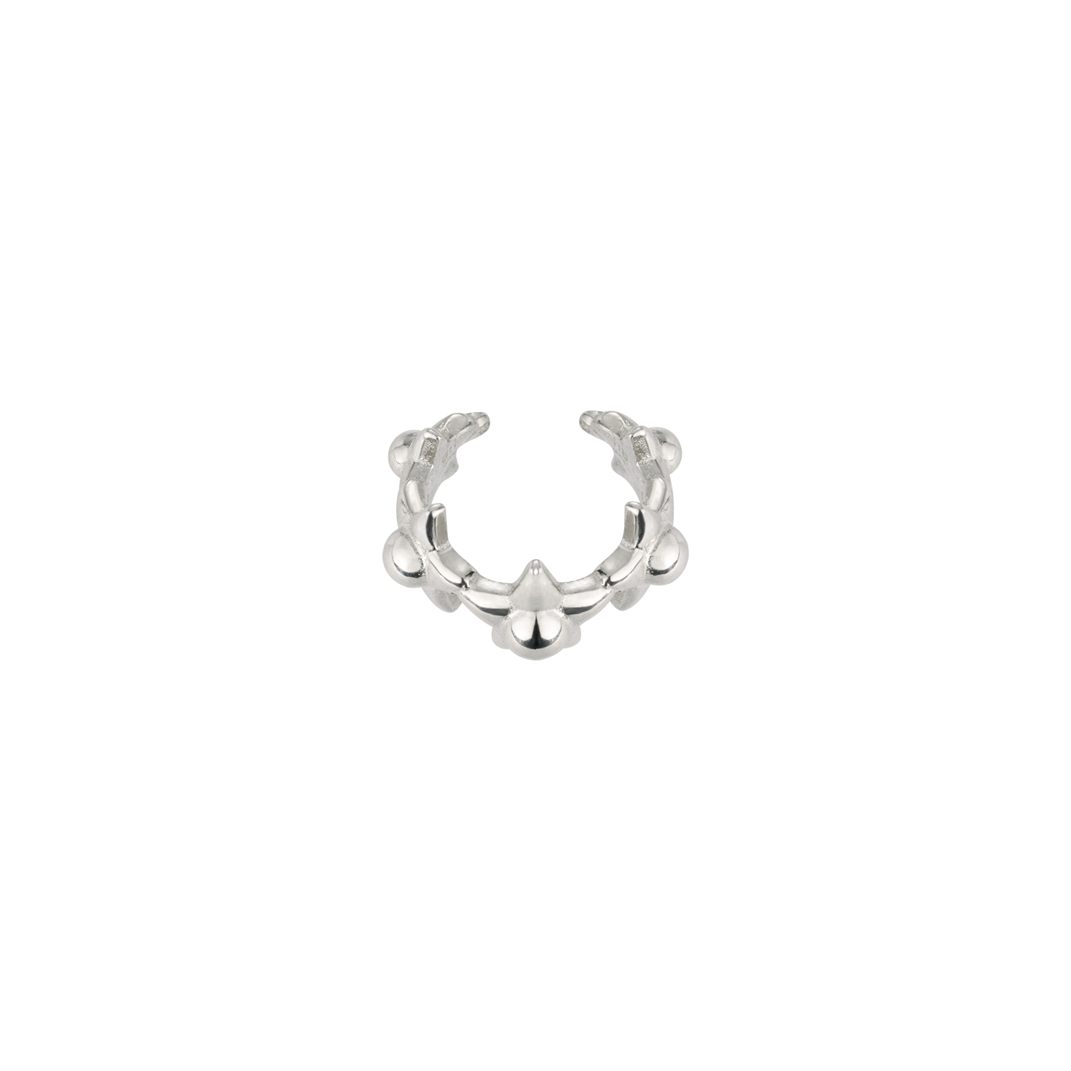 엔프프 실버925 코터리 이어커프 실버(Nff [Silver925] Coterie Ear Cuff Silver) - 1
