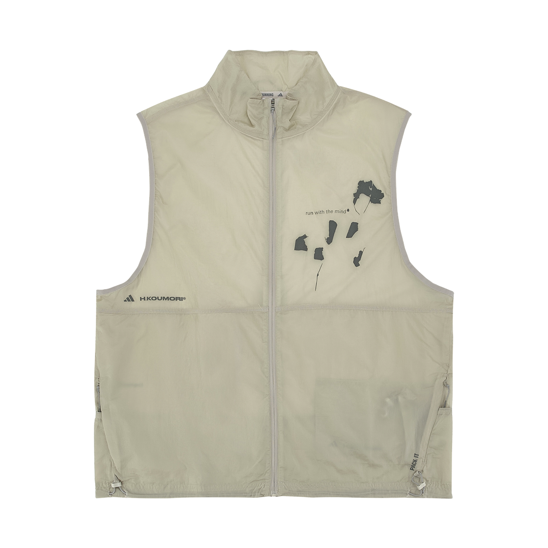 JZ7759 Adidas x Hermanos Koumori Running Vest Putty Grey - KR Sizing