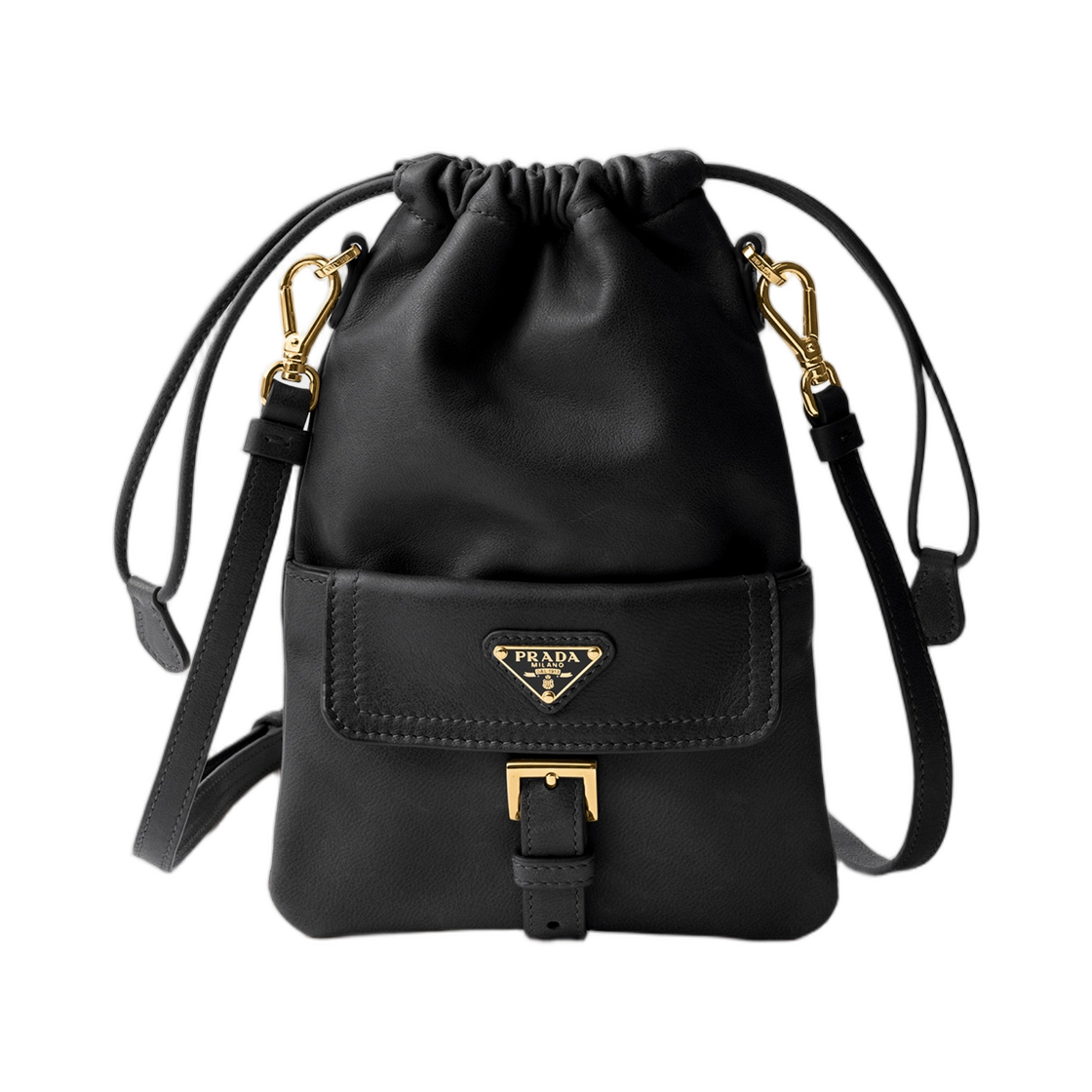 1MS017-2G6Y-F0002 Prada Nappa Leather Pouch Black