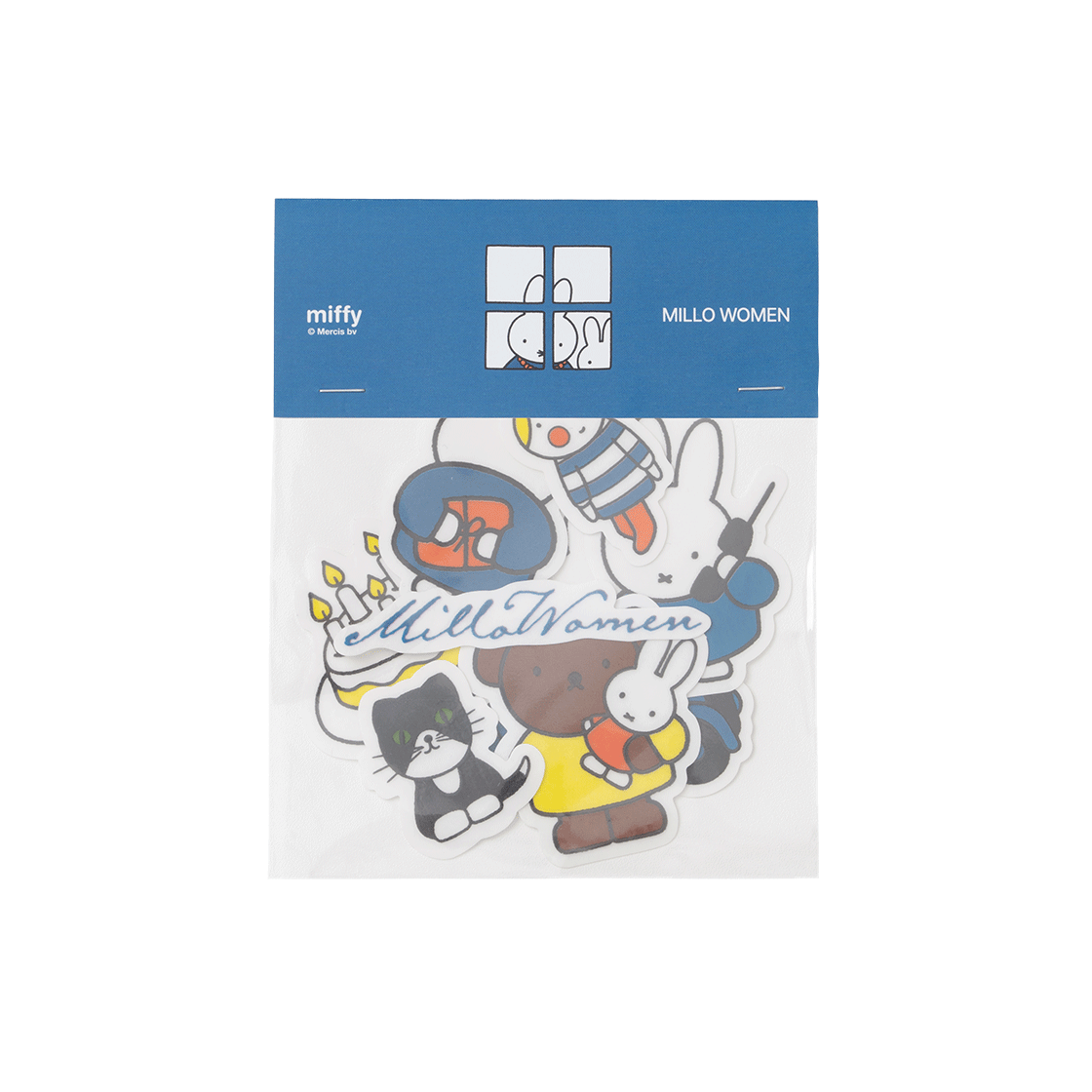 밀로 우먼 x 미피 미피 & 프렌즈 스티커 팩 멀티(MILLO WOMEN x miffy Miffy & Friends Sticker Pack Multi)