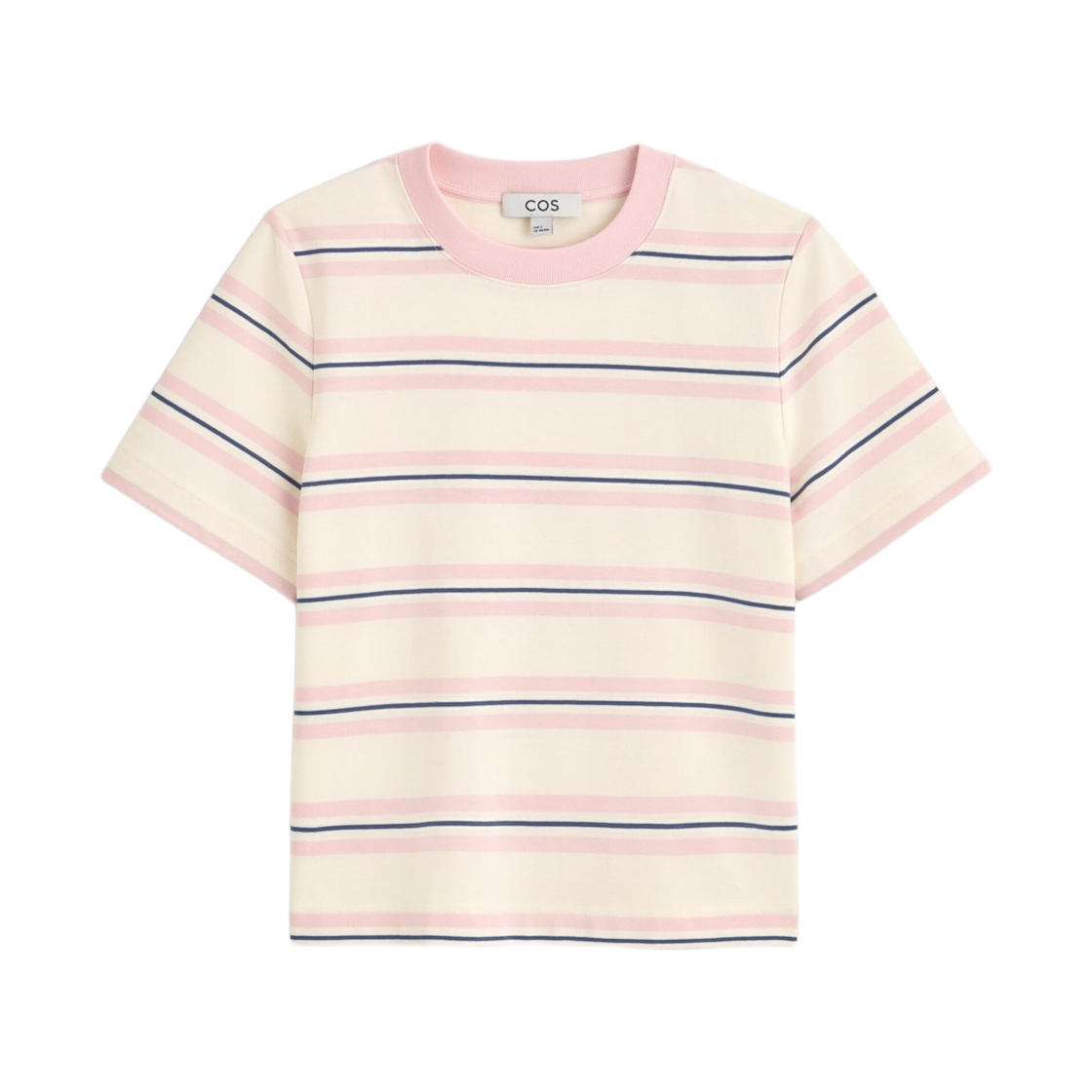 1325526024 (W) COS Clean Cut T-Shirt Ecru Pink