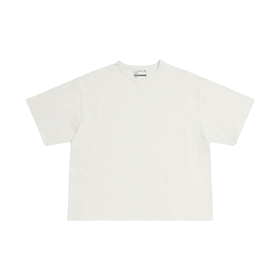 에스티유 오버랩 크롭 티셔츠 아이보리(STU Overlap Crop T-Shirt in ivory)