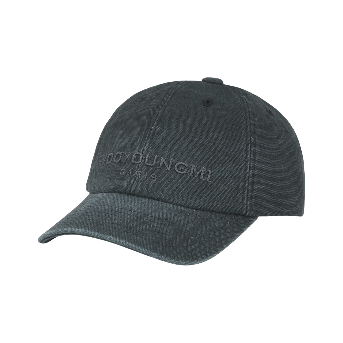 W261CA54979G Wooyoungmi Dyeing Logo Ball Cap Grey - 26SS