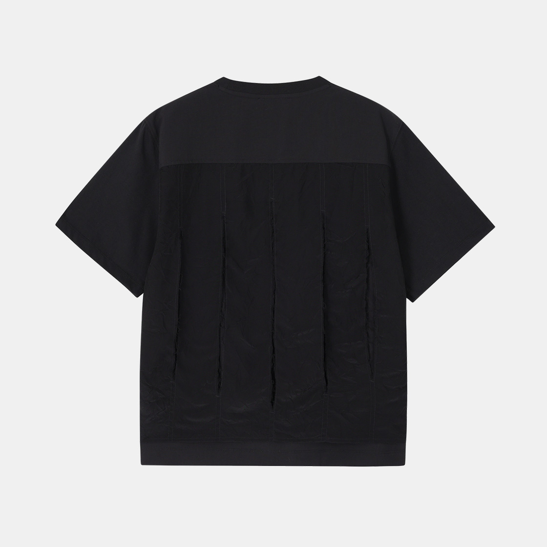 (W) 송지오 시그니처 슬릿 티셔츠 블랙((W) SONGZIO Signature Slit T Shirt Black) - 2