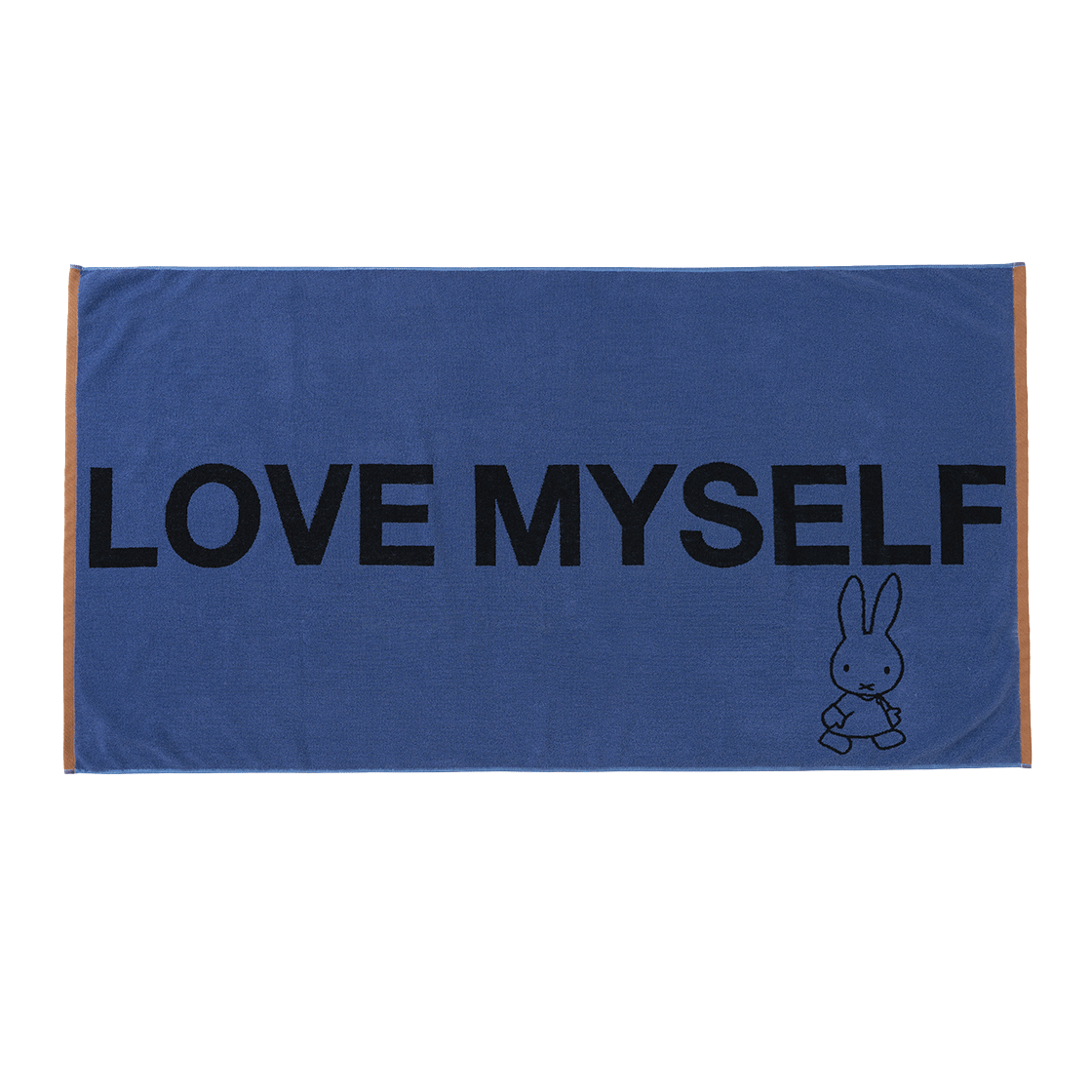 밀로 우먼 x 미피 리브 마이셀프 비치 타올 블루(MILLO WOMEN x miffy Love Myself Beach Towel Blue)