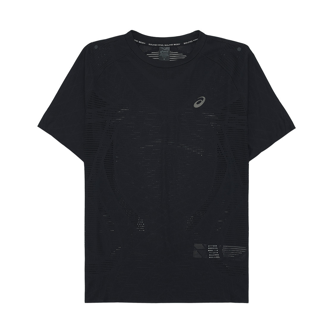 아식스 메타런 숏슬리브 셔츠 퍼포먼스 블랙(Asics Metarun Short Sleeve Shirt Performance Black) - 1
