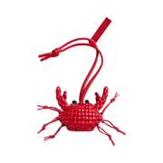 Bottega Veneta Crab Charm Cardinal Black