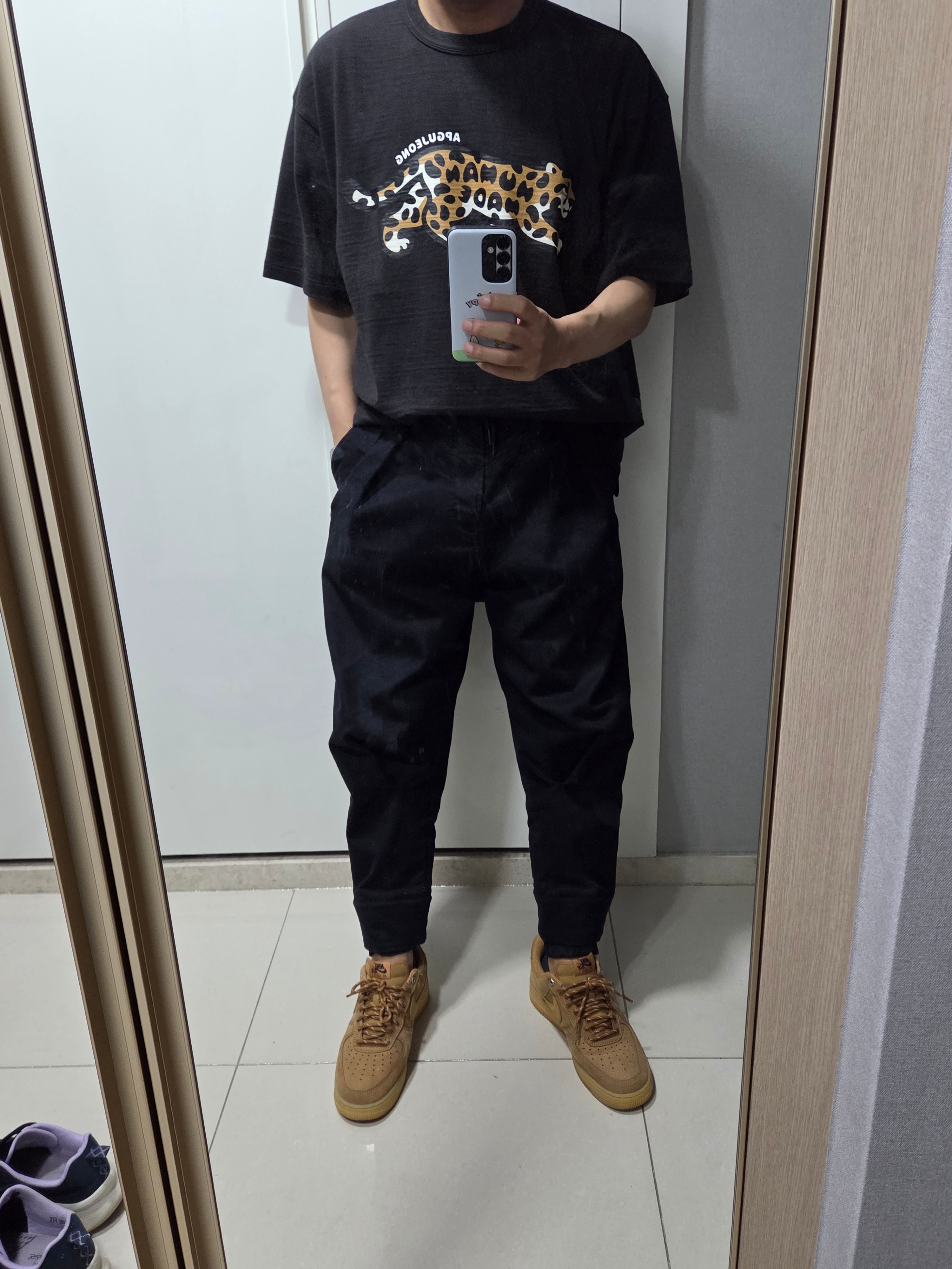 Human Made Animal Graphic T-Shirt Black - Apgujeong Store Exclusive 착용 스타일