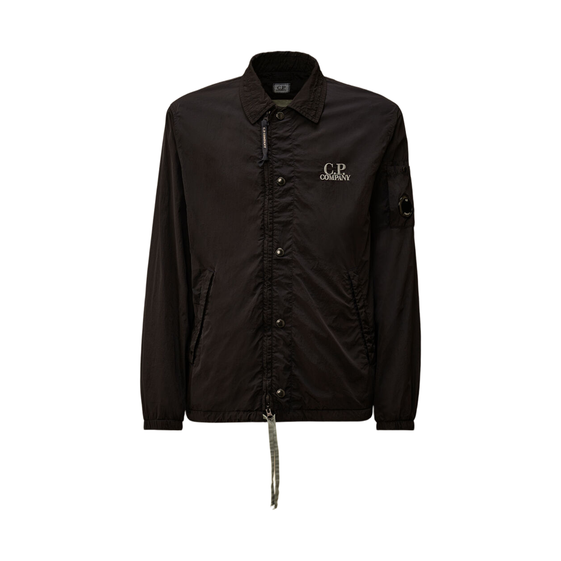 20CMOS007A005904D888 C.P. Company Chrome-R Graphic Zipped Overshirt Total Eclipse Blue - 26SS