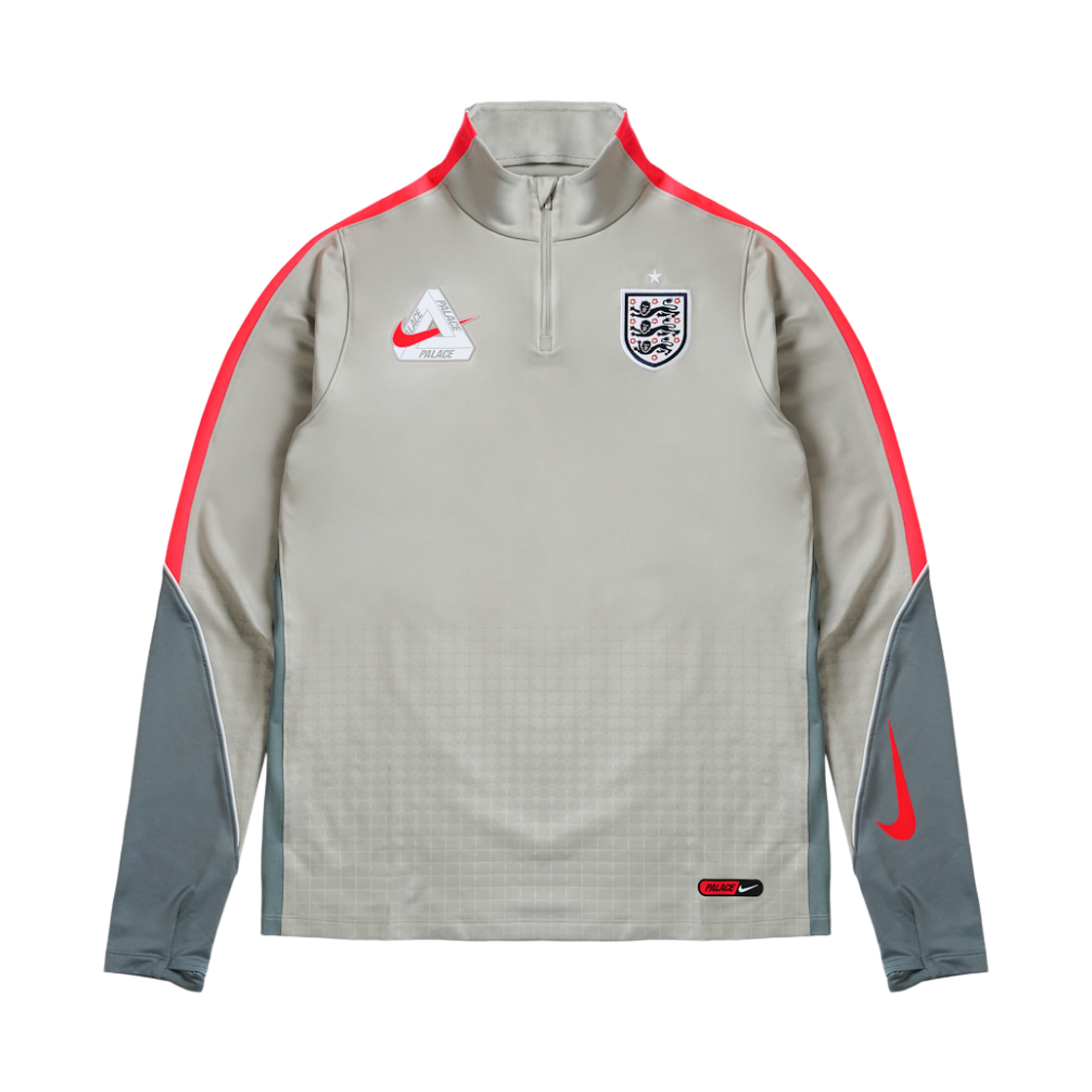 팔라스 x 나이키 잉글랜드 드라이핏 스트라이크 드릴 탑 퓨터 그레이 쿨 그레이(Palace x Nike England Dri-Fit Strike Drill Top Pewter Grey Cool Grey)